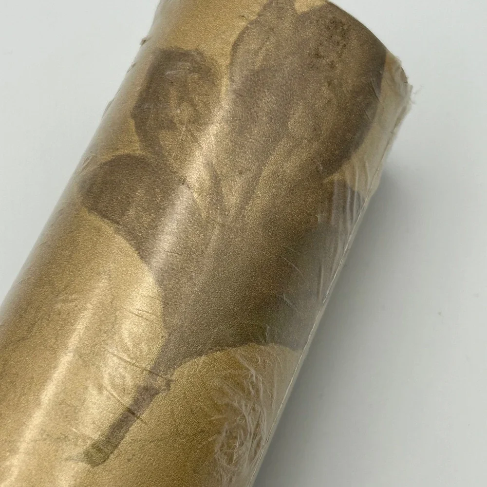Brewster Gold Textured Wallpaper Roll FD46819 Prepasted Washable 20.5in x 33ft